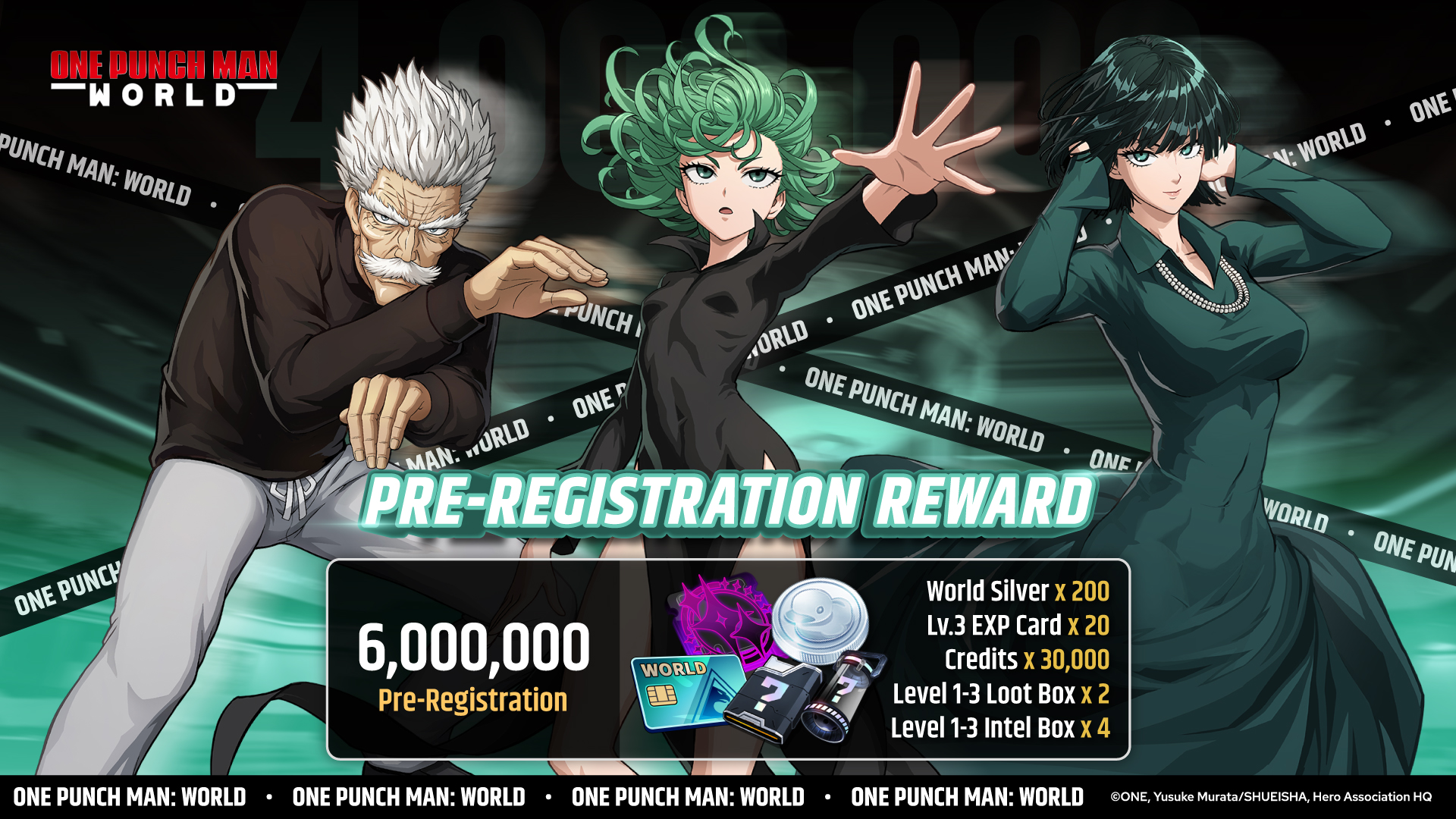 Rewards For Pre-Registering For One Punch Man: World
