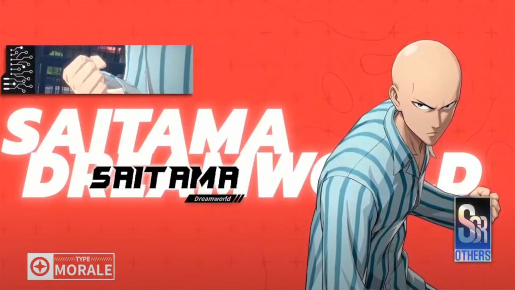 Saitama Dreamworld Ssr Character Preparing To Punch In One Punch Man: World