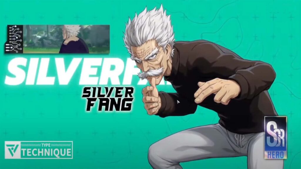 Silverfang From One Punch Man: World In A Fighting Stance